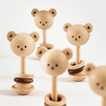 Load image into Gallery viewer, OIOIOOI Wooden Bear Rattle