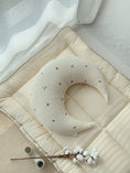 Load image into Gallery viewer, Hypoallergenic Moon Pillow | Cotton Flower