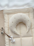 Load image into Gallery viewer, Hypoallergenic Moon Pillow | Cotton Flower