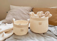 Load image into Gallery viewer, Quilted Basket | Cream