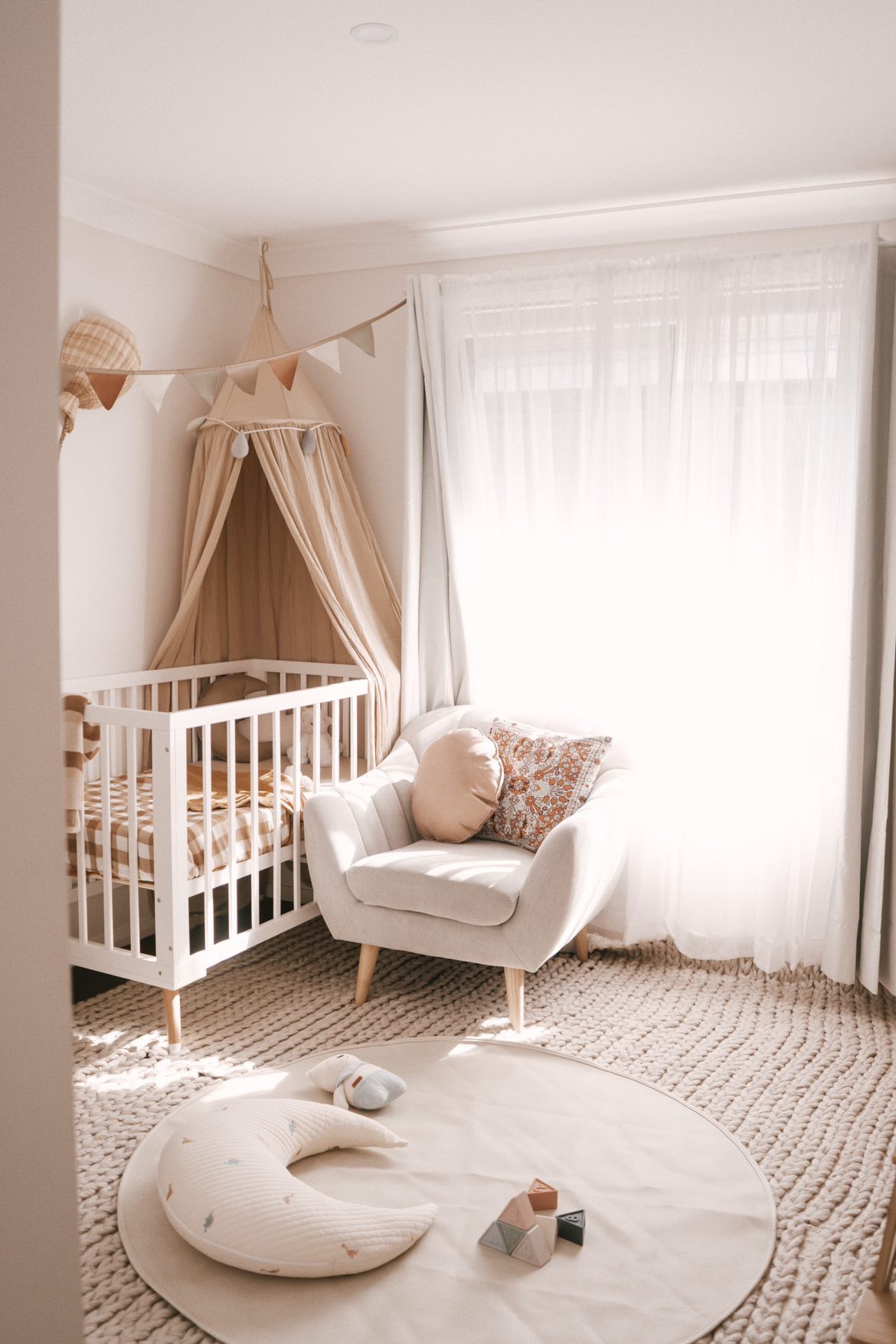 Hypoallergenic Moon Pillow | Little Dino