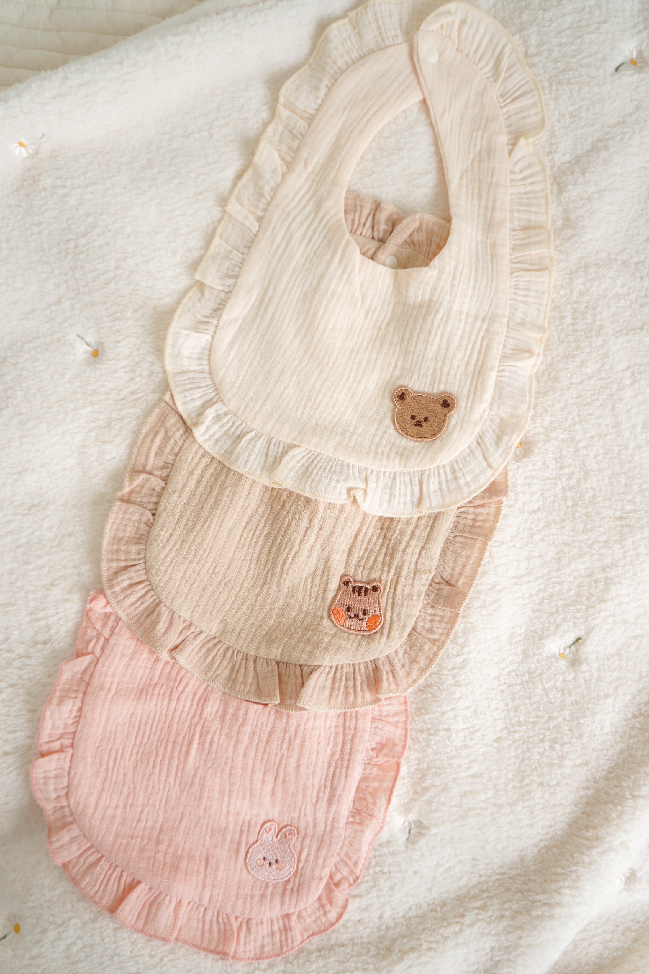Cotton gauze bibs