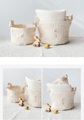 Load image into Gallery viewer, Quilted Basket | White Daisy
