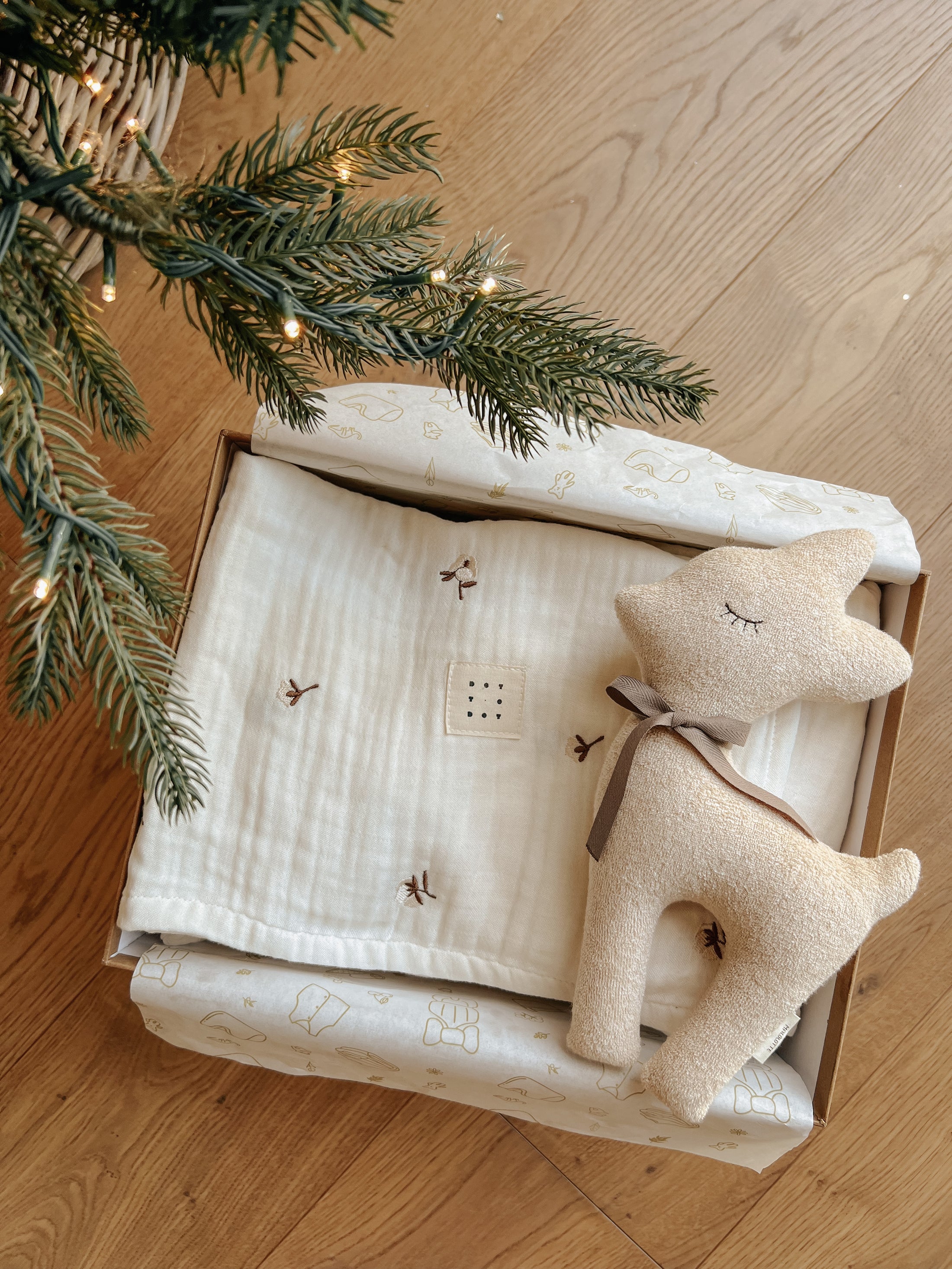 Christmas Gift | Set D-Gauze Blanket & Organic Doll