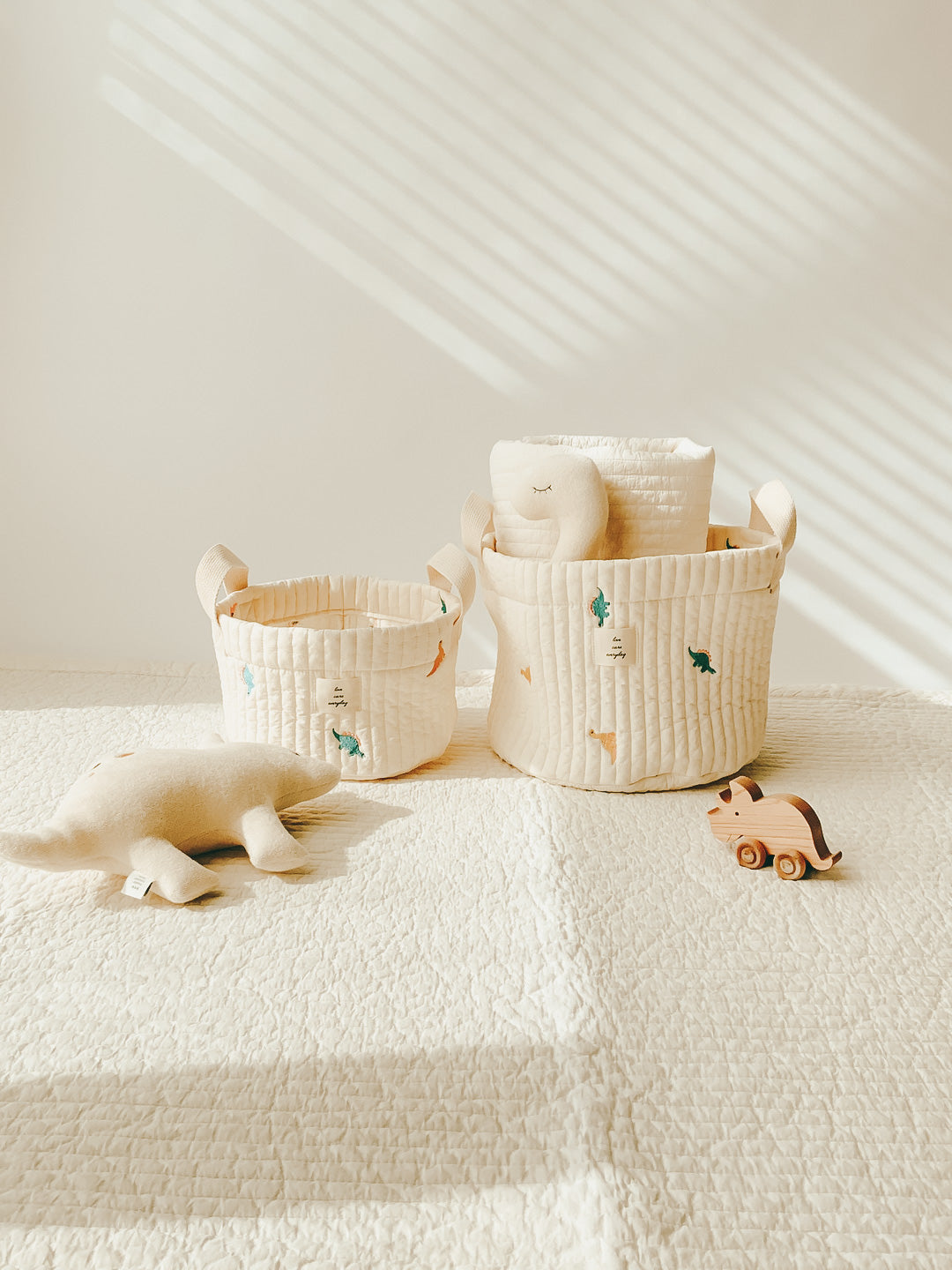 Quilted Basket | Little Dino