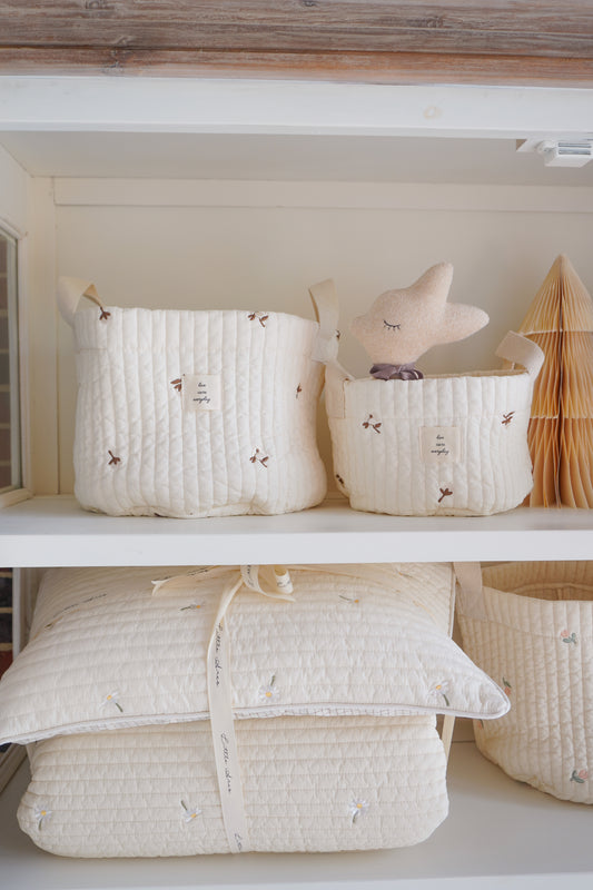 Christmas Gift | Set B- Quilted Baskets with Doll