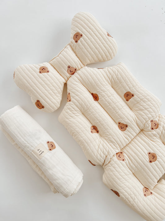 Christmas Gift | Set F- Pram Liner & Gauze Blanket