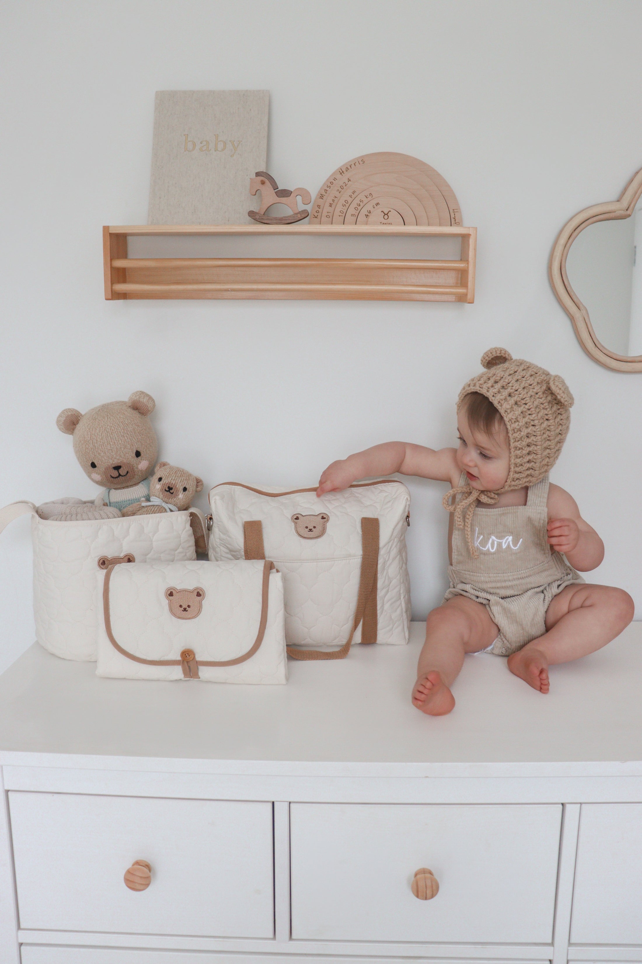 Newborn Gift | Set B- Nappy Changing Mat Set