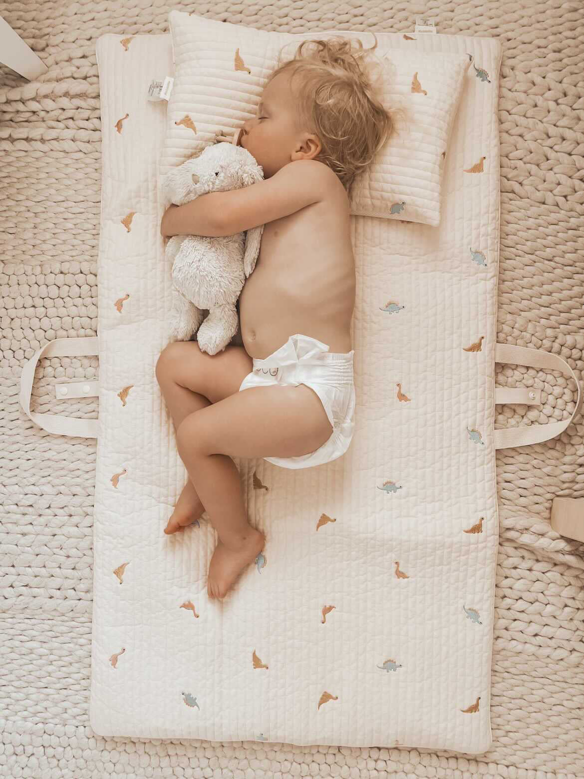 Quilted Nap Bed | Little Dino