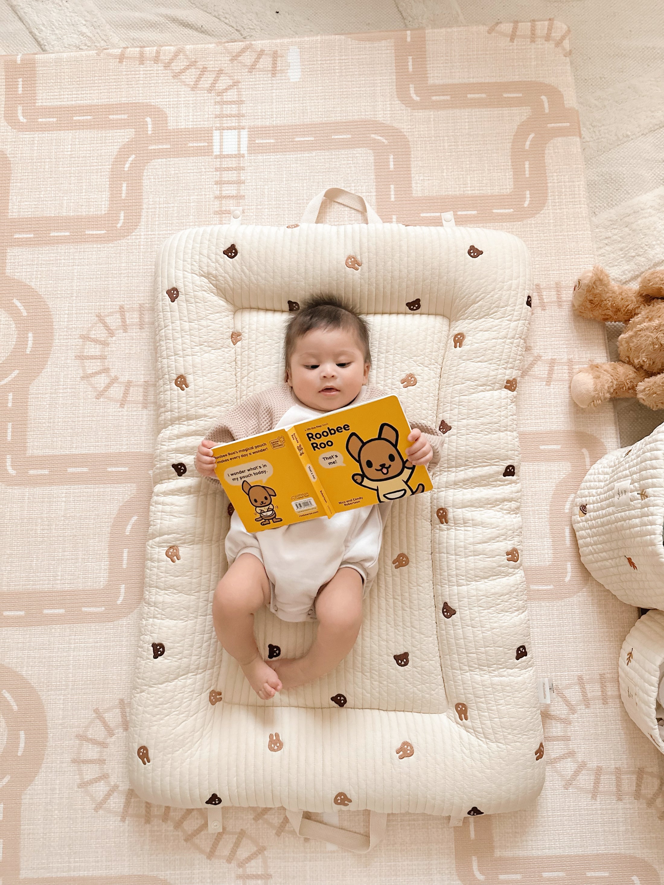 Hypoallergenic Baby Lounger | Bunny Bear