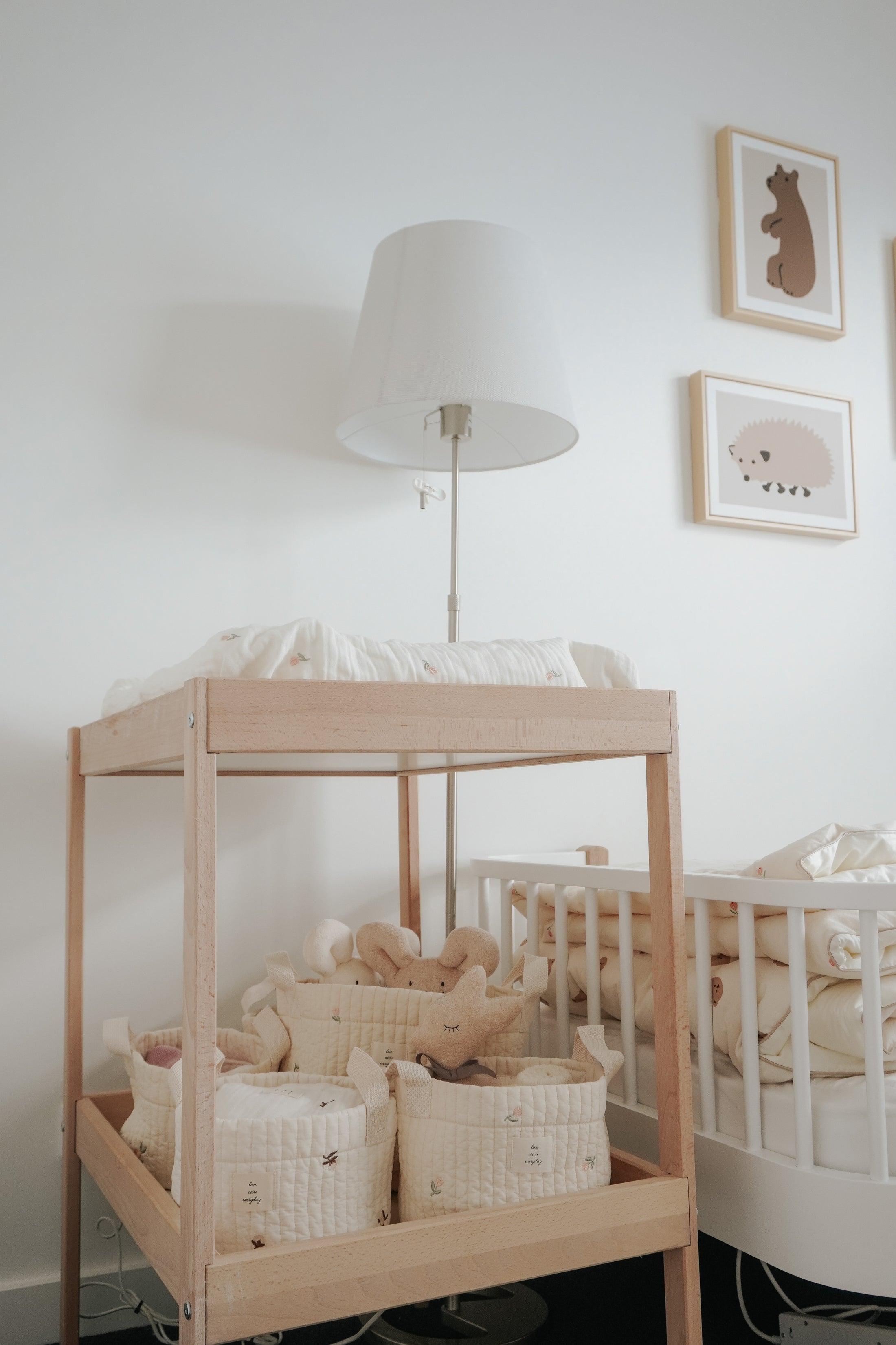 Quilted Basket | Cotton Flower