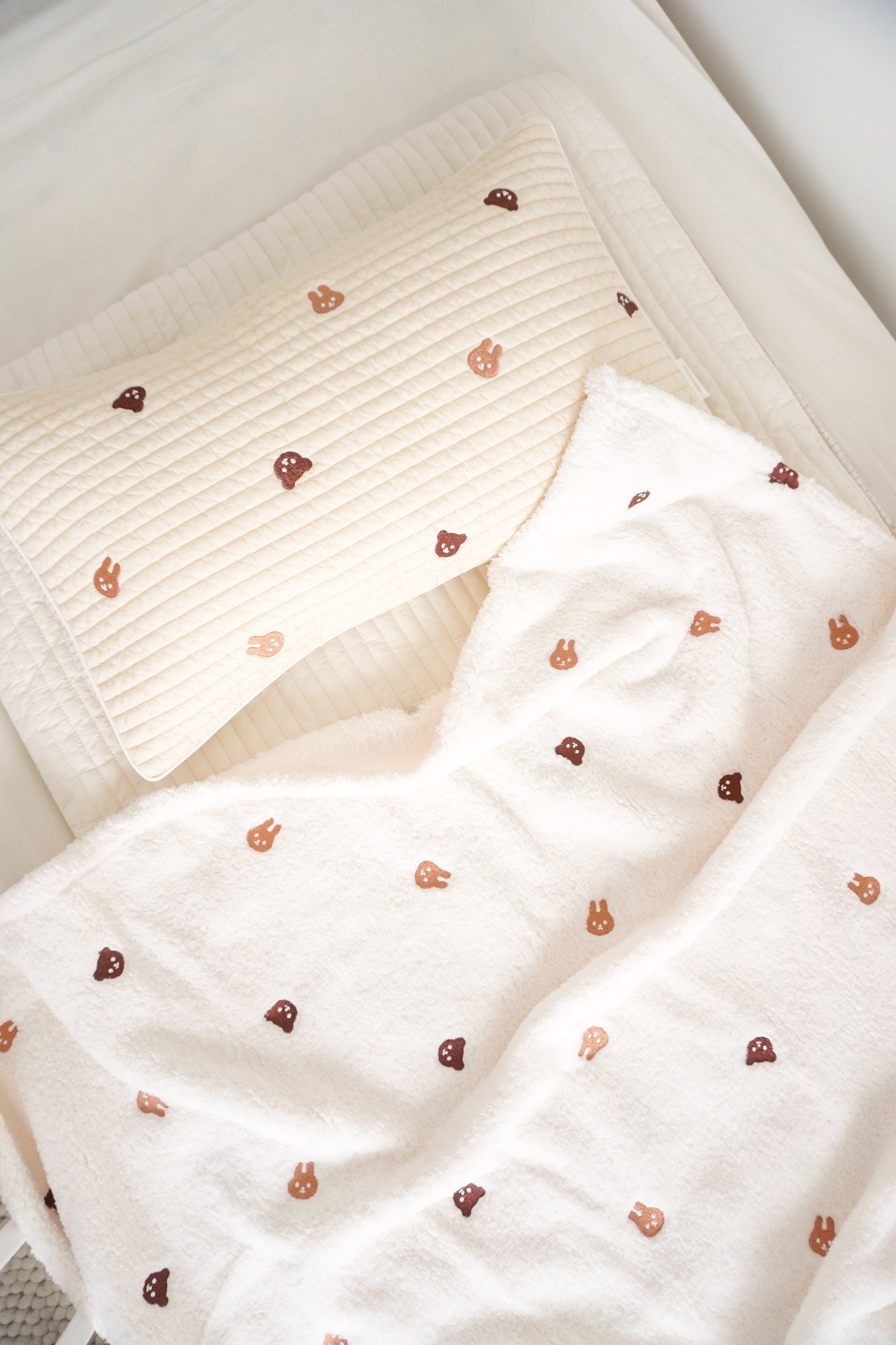Velboa Blanket | Bunny Bear
