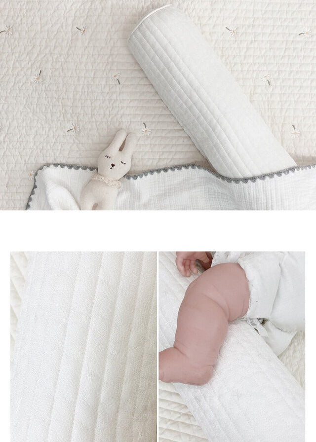 Quilted body pillow | Cream