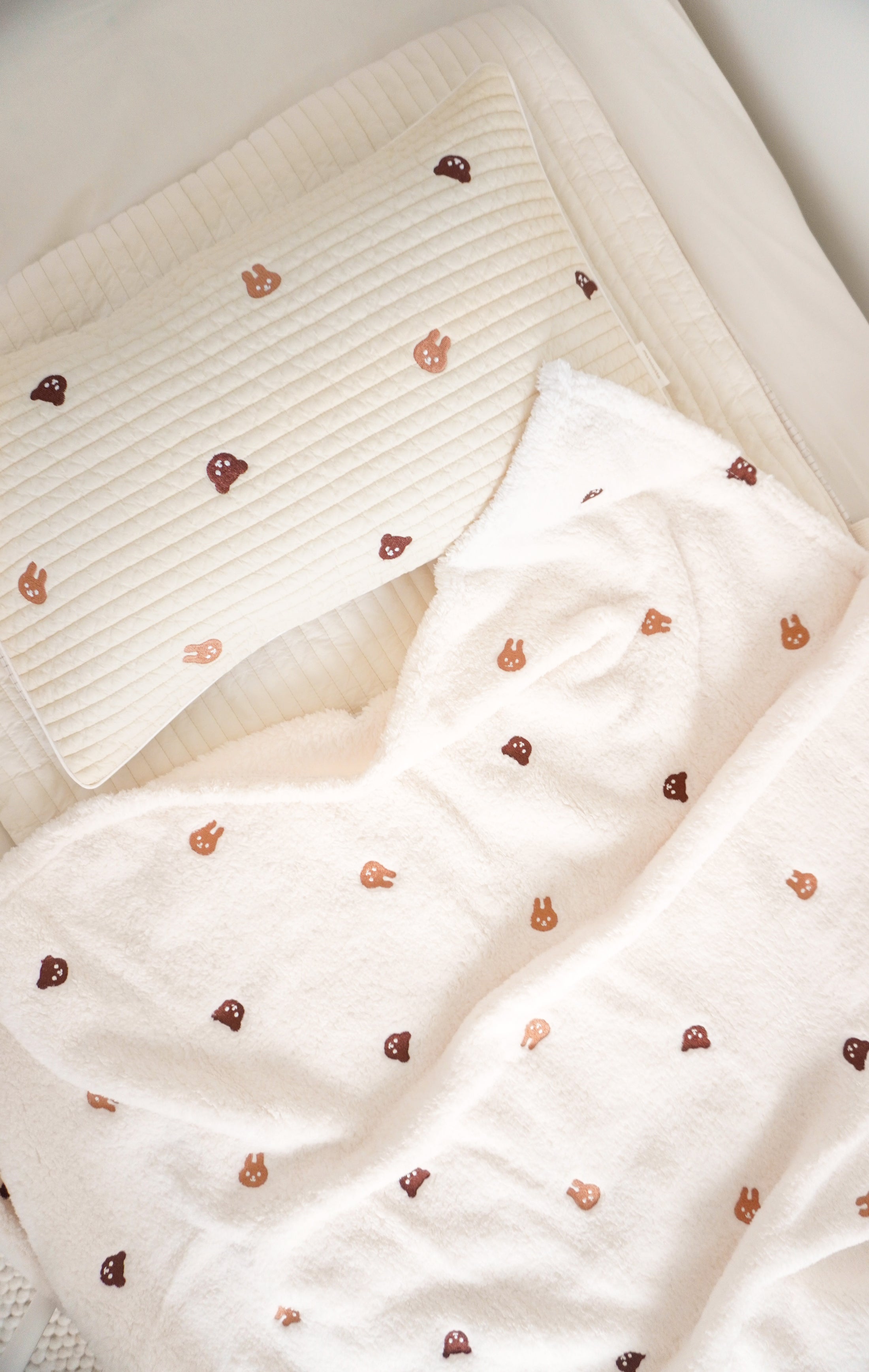Velboa Blanket | Bunny Bear