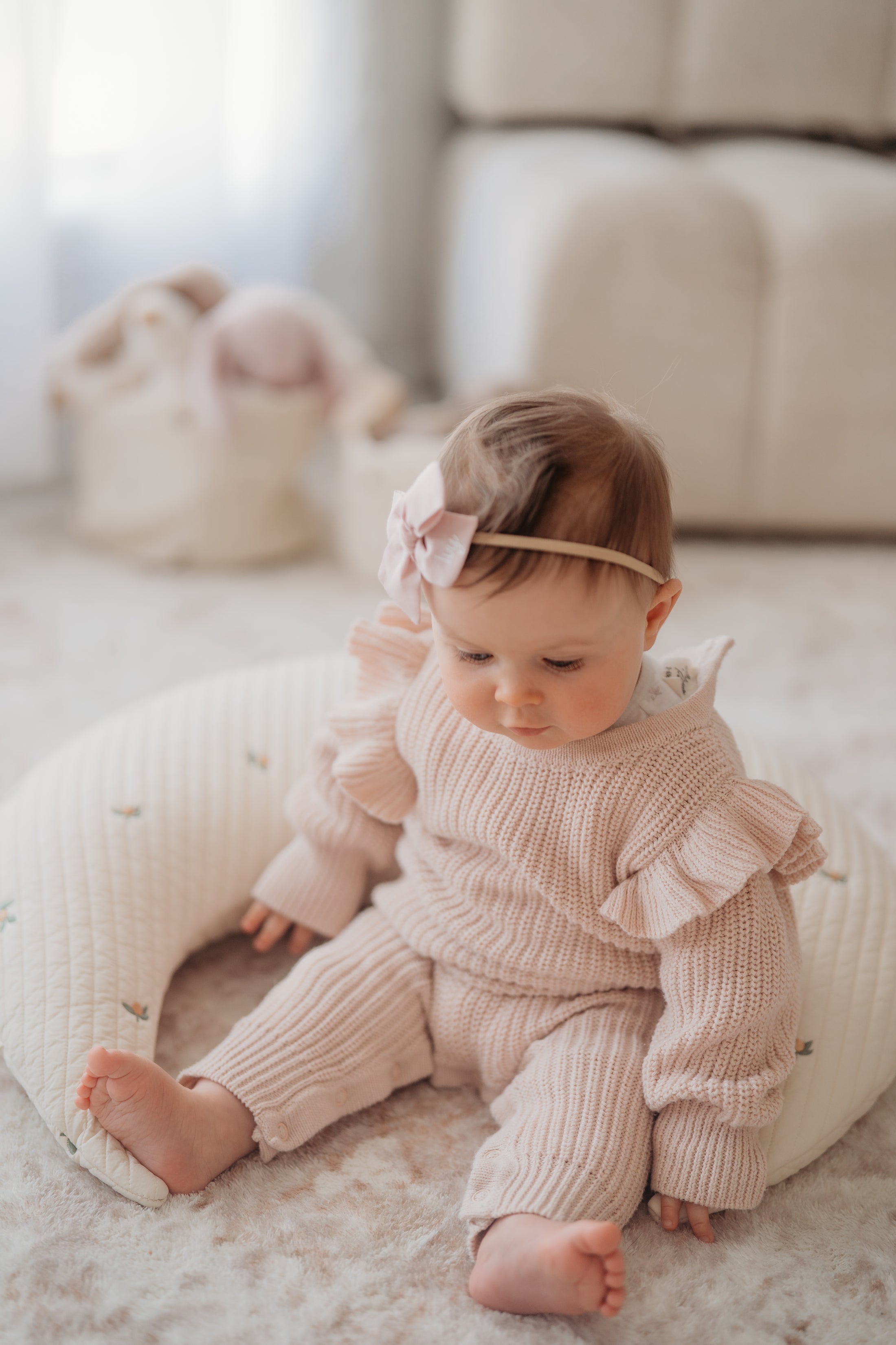 Hypoallergenic Moon Pillow | Olive