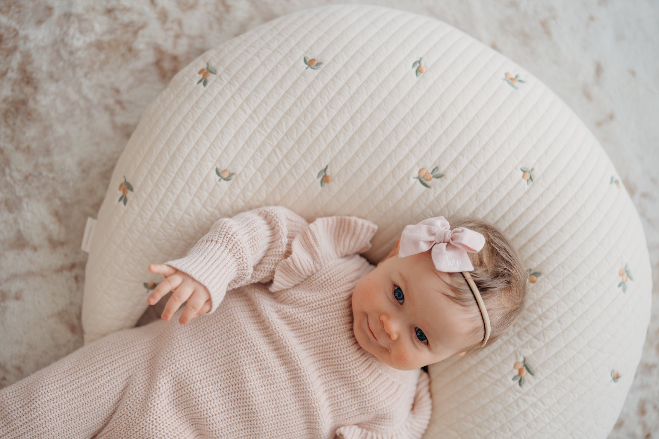 Hypoallergenic Moon Pillow | Olive