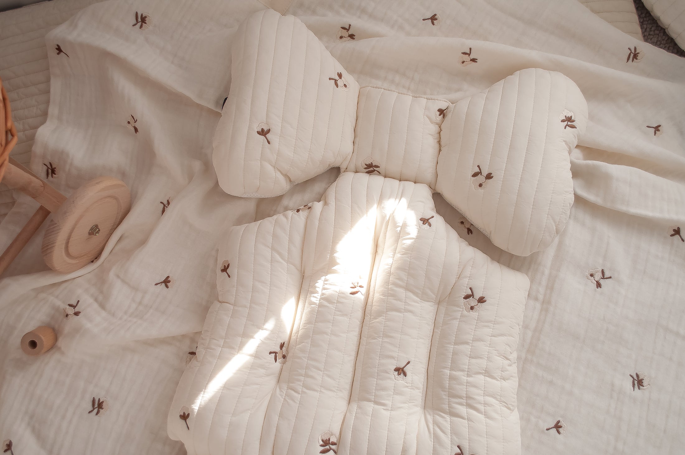 Pram Liner | Cotton Flower