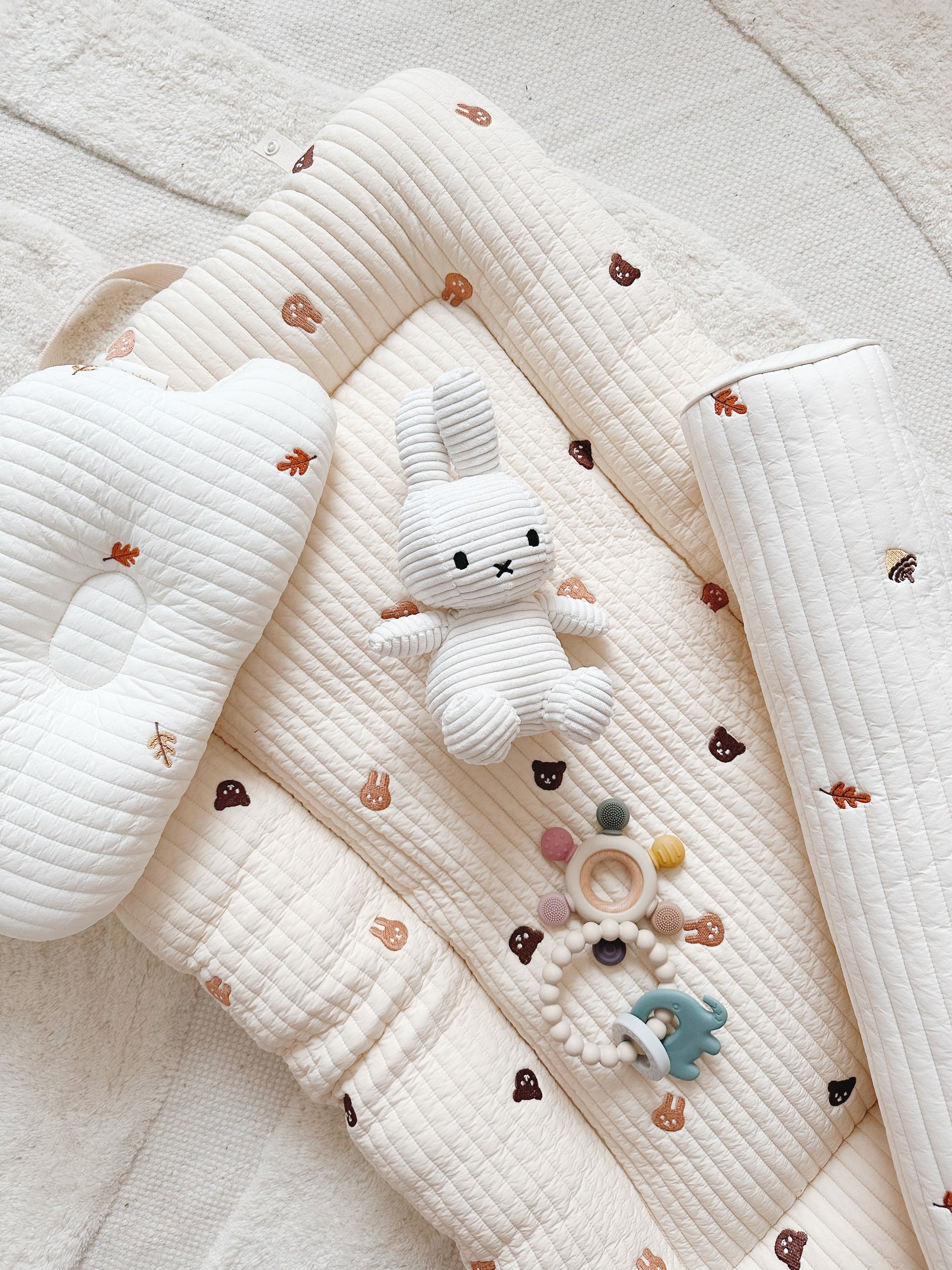Hypoallergenic Baby Lounger | Bunny Bear