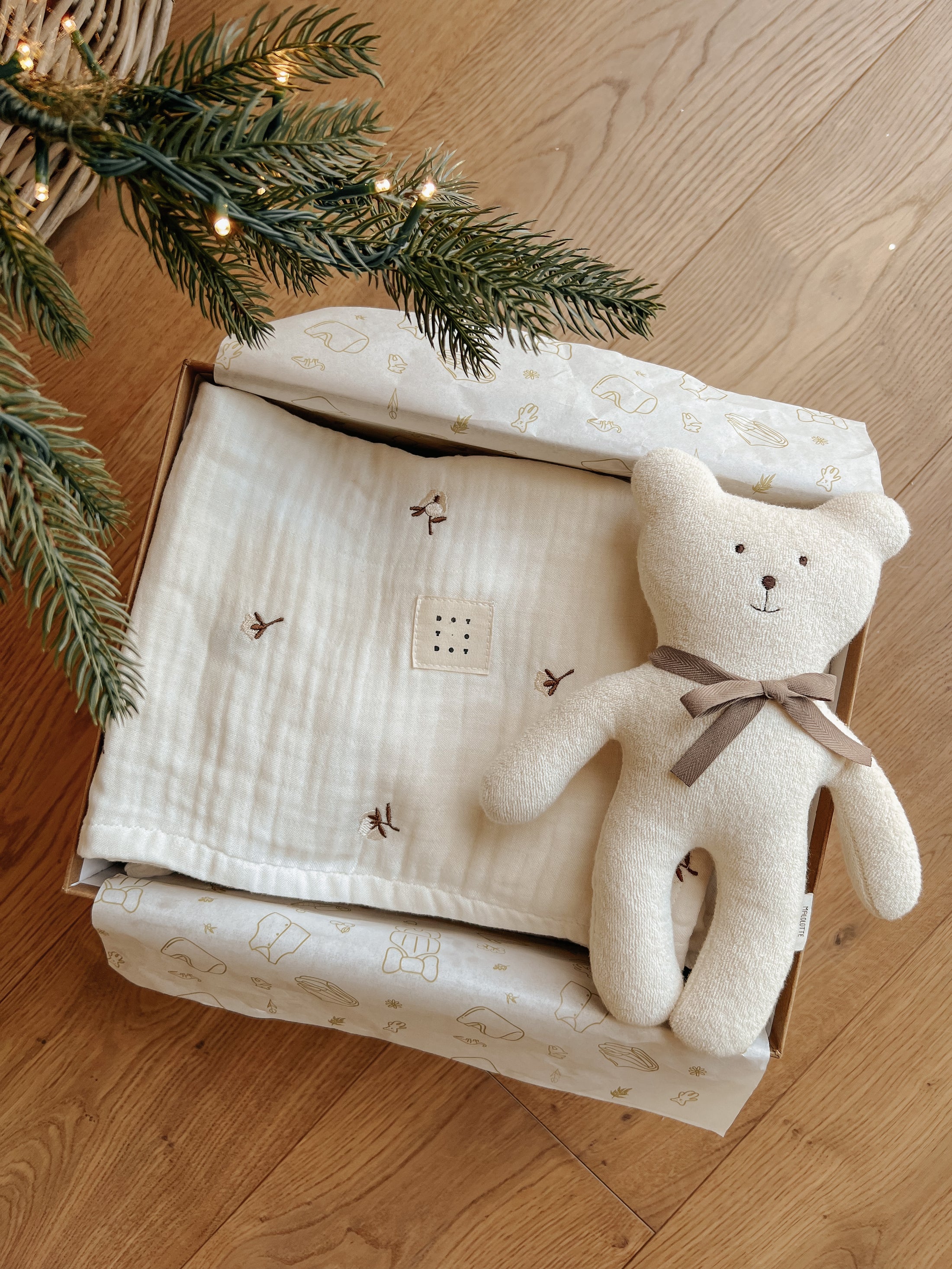 Christmas Gift | Set D-Gauze Blanket & Organic Doll