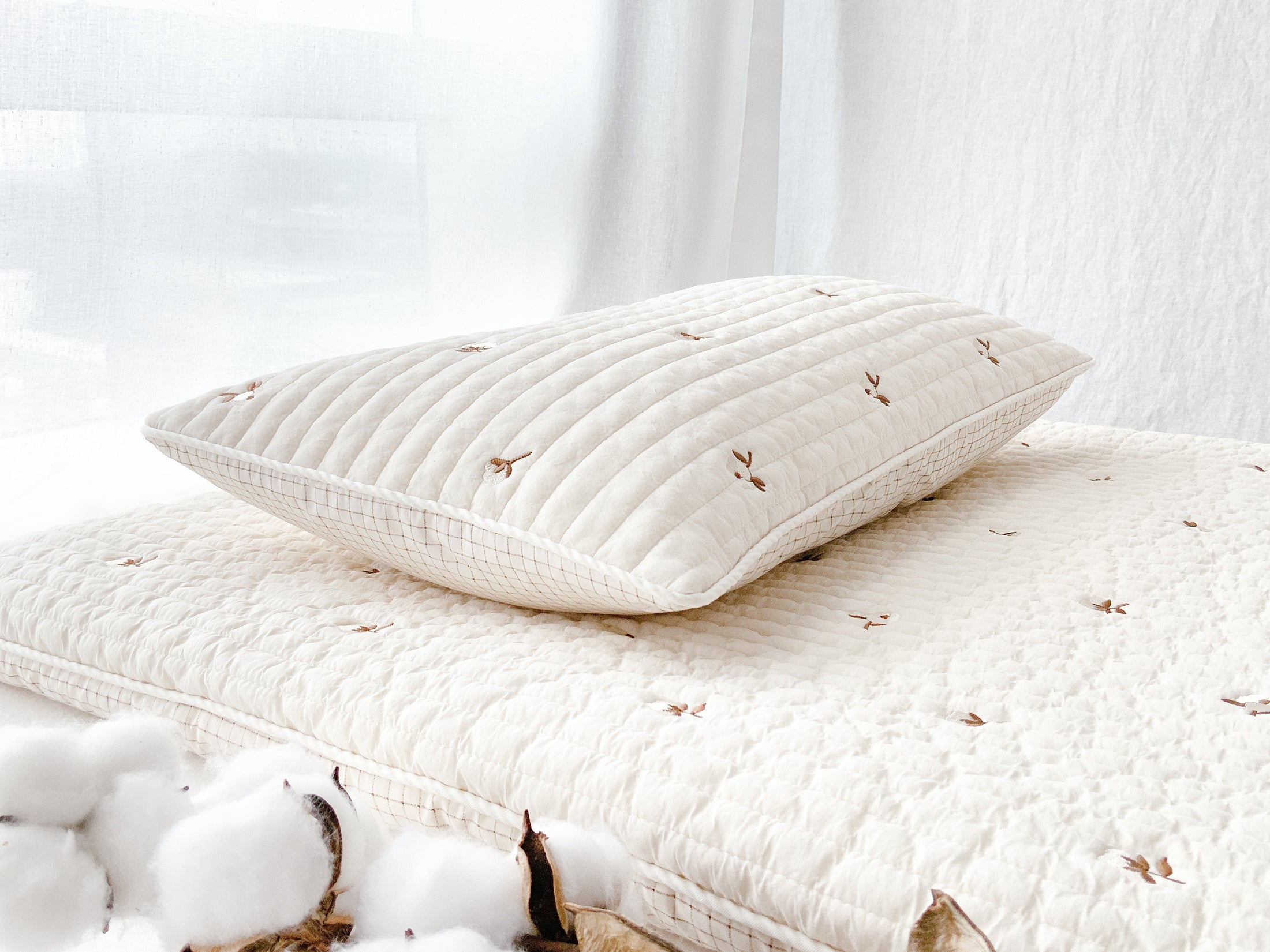 Quilted Nap Bed | Cotton Flower