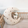 Load image into Gallery viewer, Hypoallergenic Moon Pillow | Bunny Bear
