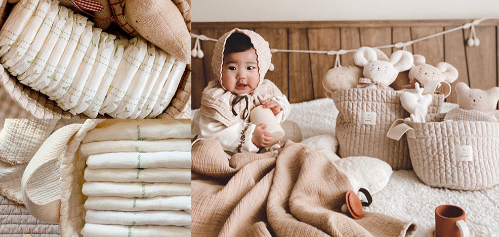 Quilted Basket | Khaki