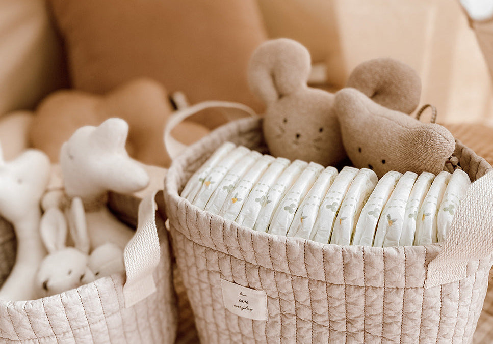 Quilted Basket | Khaki